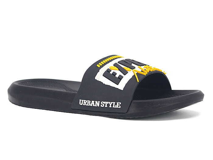 Gezer Merdane 16504.00 Düz Yüz Günlük Terlik Siyah - Beyaz - Sarı - Gezer