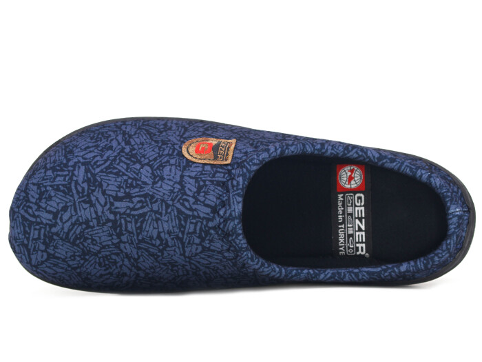 Gezer Merdane 16562.00 PVC Winter Gondol Kışlık Ev Terliği Lacivert - Gezer (1)