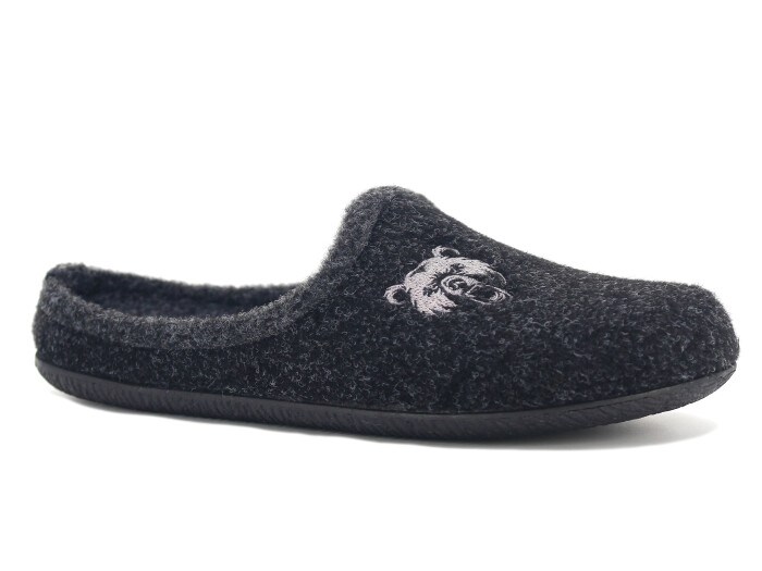 Gezer Merdane 16611.00 Keçeli PVC Gondol Ev Terliği Antrasit - 1