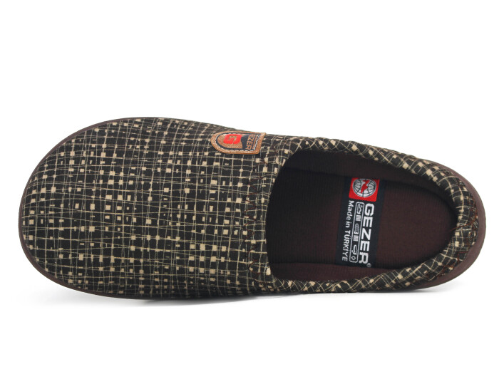 Gezer Merdane 16722.00 Poli Winter Gondol Ev Terliği Kahve - Gezer (1)