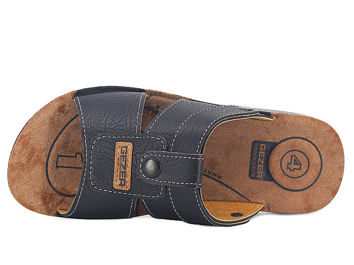 Gezer Merdane 16824.00 Döngülü Terlik Siyah - Gezer (1)