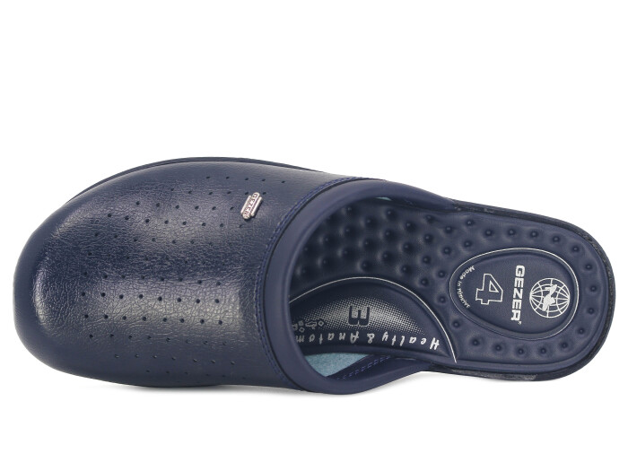 Gezer Merdane 04768.00 Noktalı Yastıklı Sabo / Tıbbi Terlik Lacivert - Gezer (1)