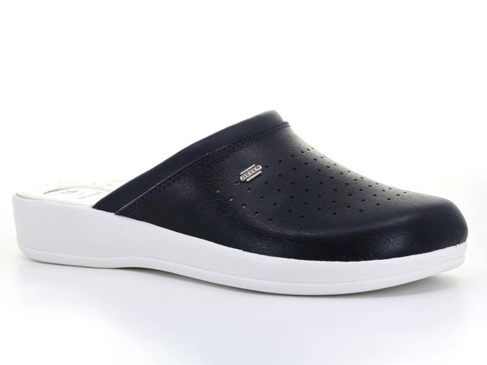 Gezer Merdane 04768.00 Noktalı Yastıklı Sabo / Tıbbi Terlik Lacivert - Gezer