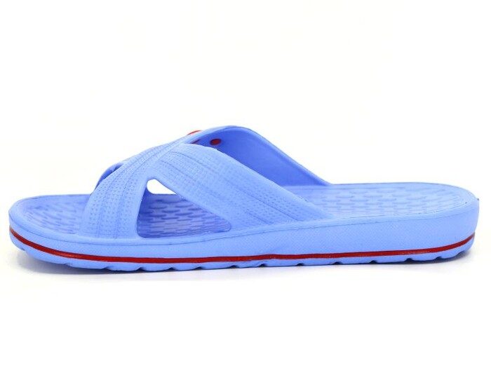 Gezer Merdane 08416.00 Çapraz Çizgili Eva Terlik Mavi - Gezer (1)