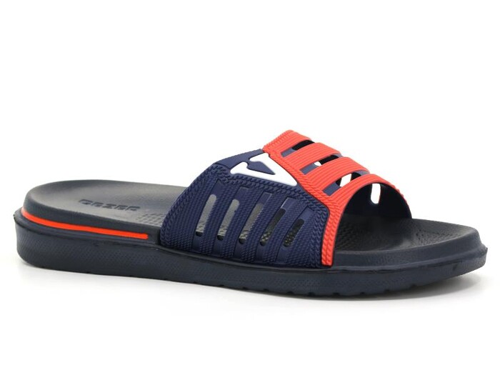 Gezer Merdane 09652.00 Koleksiyon Lux Eva Terlik Lacivert - Kırmızı - Beyaz - 1