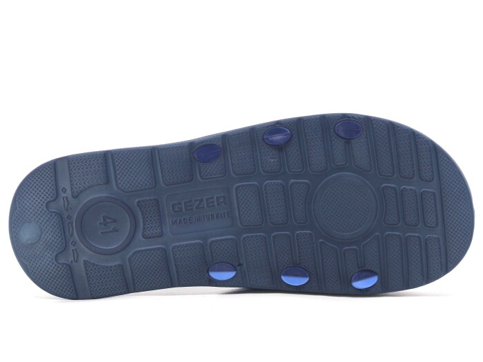 Gezer Merdane 09652.00 Koleksiyon Lux Eva Terlik Lacivert - Mavi - Beyaz - 3