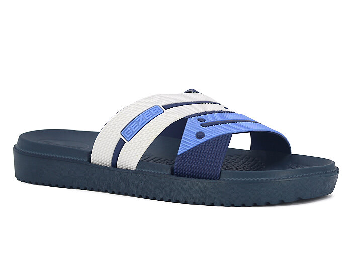 Gezer Merdane 09654.00 Koleksiyon Lux Eva Terlik Mavi - Beyaz - Lacivert 