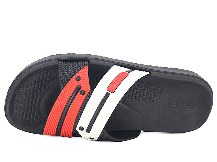 Gezer Merdane 09654.00 Koleksiyon Lux Eva Terlik Siyah - Kırmızı - Beyaz - 2