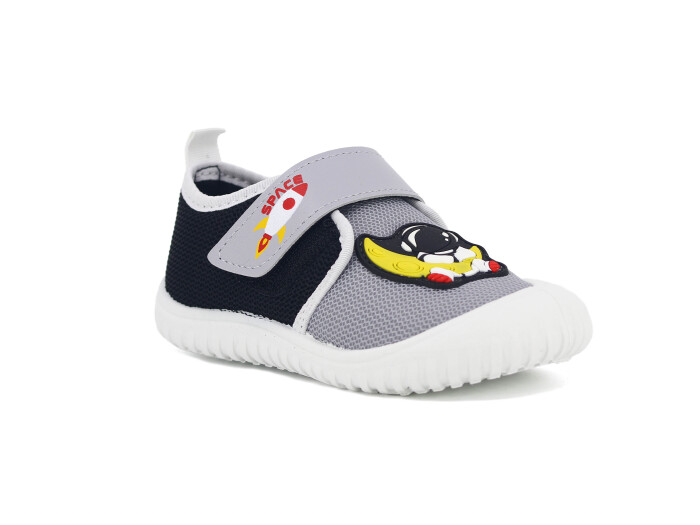Gezer Patik 03410 Erkek Keten Ayakkabı Gri - Siyah - 1