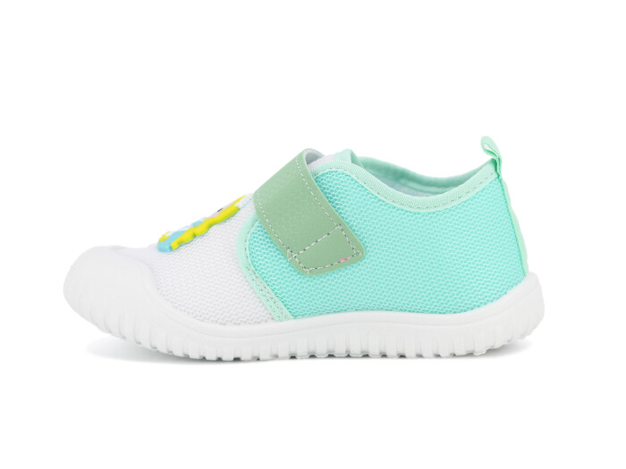 Gezer Patik 03446.00 Kız Keten Ayakkabı Beyaz - Mint Yeşili - Gezer (1)