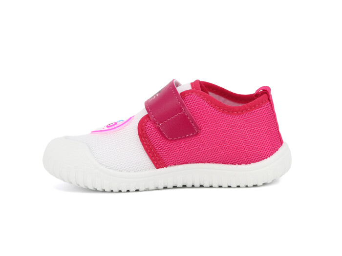 Gezer Patik 03447.00 Kız Keten Ayakkabı Beyaz - Fuşya - 2