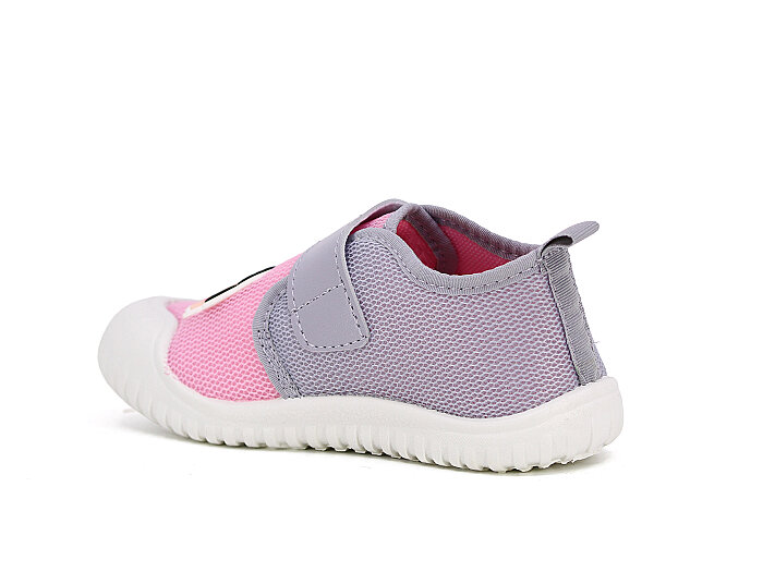 Gezer Patik 03473.00 Kız Keten Ayakkabı Pembe - Gri - Gezer (1)