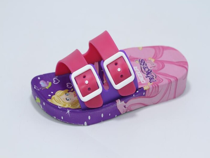 Gezer Patik 13129.01 Air Blow Çift Toka Kaydırmaz Terlik Lila - Fuşya - Gezer (1)