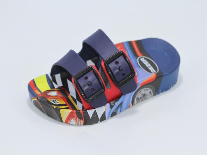 Gezer Patik 13130.00 Air Blow Çift Toka Kaydırmaz Terlik Kırmızı - Lacivert - Gezer (1)