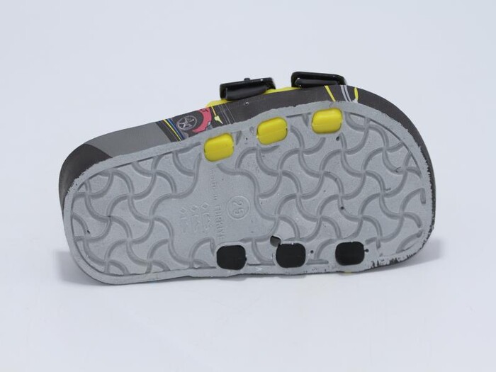 Gezer Patik 13130.00 Air Blow Çift Toka Kaydırmaz Terlik Sarı - Siyah - 4