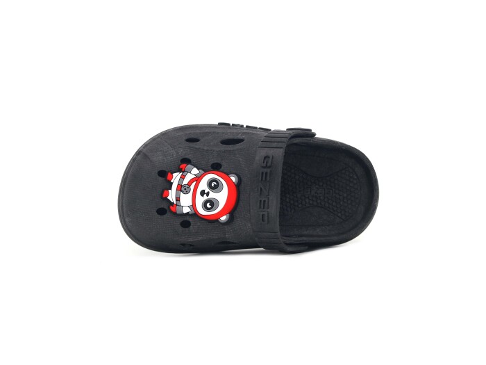 Gezer Patik 16498.00 Figürlü Erkek Kaymaz Sandalet Siyah - Açık Gri - Gezer (1)