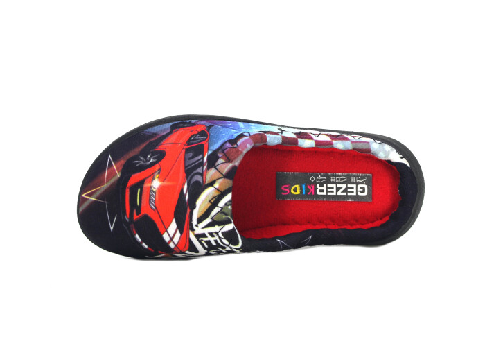 Gezer Patik 13728.00 Gondol Baskılı Erkek Ev Terliği Kırmızı - Gezer (1)