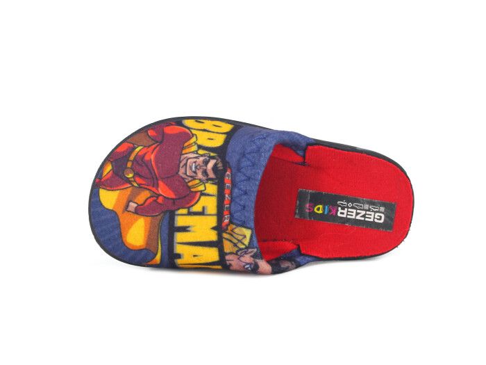 Gezer Patik 13814.00 Baskılı Traşlı Erkek Ev Terliği Lacivert - Gezer (1)