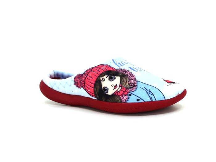 Gezer Patik 14527.00 Gondol Baskılı Kız Ev Terliği Mavi - Gezer