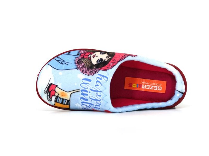 Gezer Patik 14527.00 Gondol Baskılı Kız Ev Terliği Mavi - Gezer (1)