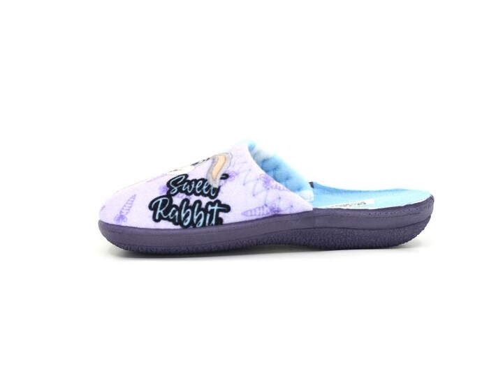 Gezer Patik 14535.01 Traşlı Baskılı Kız Ev Terliği Lila - 3