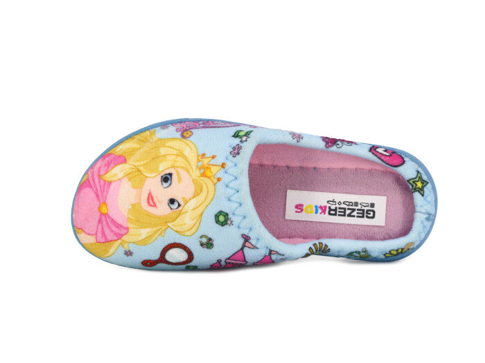 Gezer Patik 14620.00 Gondol Baskılı Kız Ev Terliği Mavi - Gezer (1)