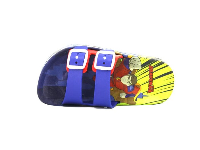 Gezer Patik 14790 Air Blow Çift Toka Kaydırmaz Terlik Kırmızı - Saks Mavi - Gezer (1)