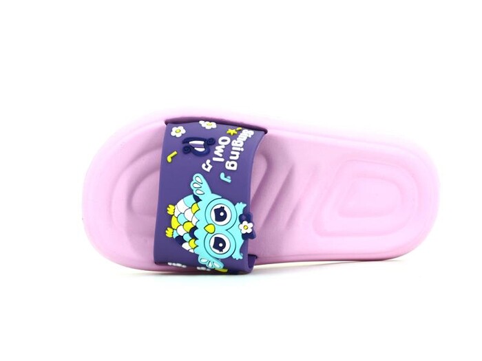 Gezer Patik 15044.00 Baykuş Baskılı Lux Eva Terlik Lila - Pembe - Gezer (1)