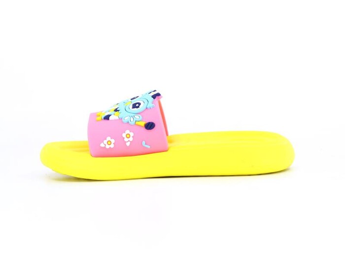 Gezer Patik 15044.00 Baykuş Baskılı Lux Eva Terlik Pembe - Sarı - Gezer (1)