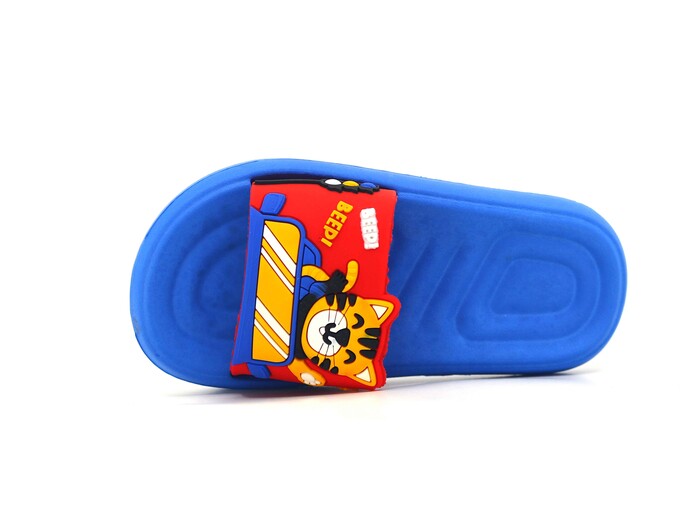 Gezer Patik 15046.00 Figürlü Düz Yüz Lux Eva Terlik Kırmızı - Saks Mavi - Gezer (1)