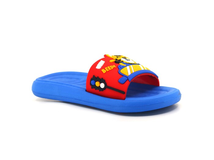 Gezer Patik 15046 Lux Eva Terlik Kırmızı - Saks Mavi