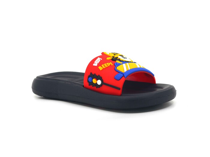 Gezer Patik 15046.00 Figürlü Düz Yüz Lux Eva Terlik Kırmızı - Siyah - 1