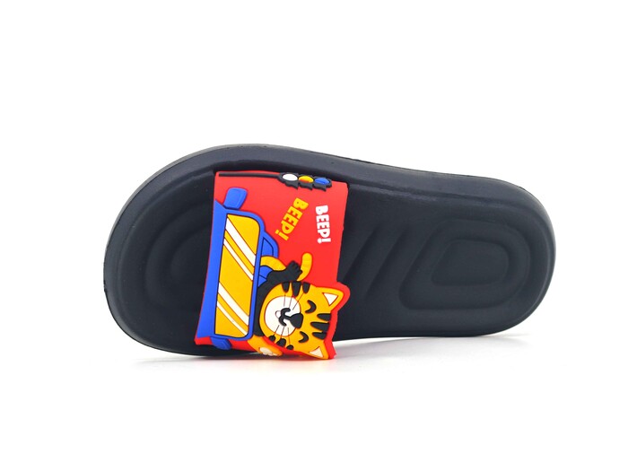 Gezer Patik 15046.00 Figürlü Düz Yüz Lux Eva Terlik Kırmızı - Siyah - Gezer (1)