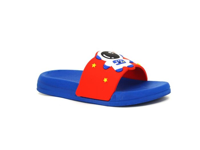 Gezer Patik 15255.00 Figürlü Space Rocket Günlük Terlik Kırmızı - Mavi - Gezer