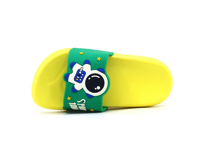 Gezer Patik 15255.00 Figürlü Space Rocket Günlük Terlik Yeşil - Sarı - 2