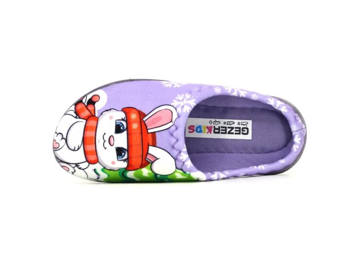 Gezer Patik 15379.00 Gondol Baskılı Kız Ev Terliği Lila - 2