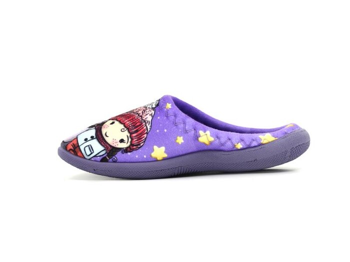 Gezer Patik 15380.00 Gondol Baskılı Kız Ev Terliği Mor - 3