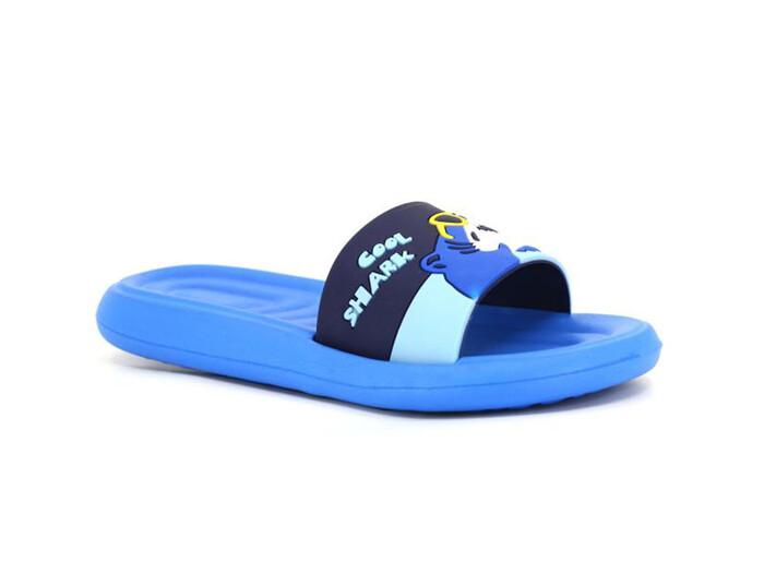 Gezer Patik 15536.00 Baskılı Erkek Lux Eva Terlik Saks Mavi - Gezer