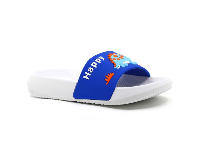 Gezer Patik 15564.00 Düz Yüz Figürlü Günlük Terlik Saks Mavi - Gezer