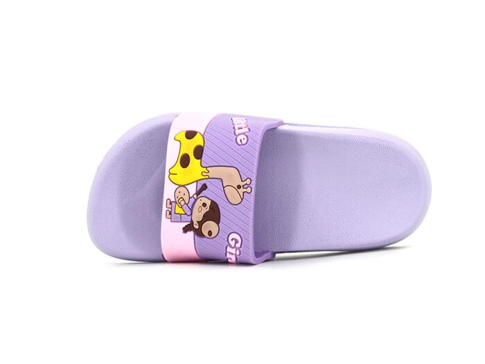 Gezer Patik 15565.00 Düz Yüz Figürlü Kız Günlük Terlik Mor - Gezer (1)