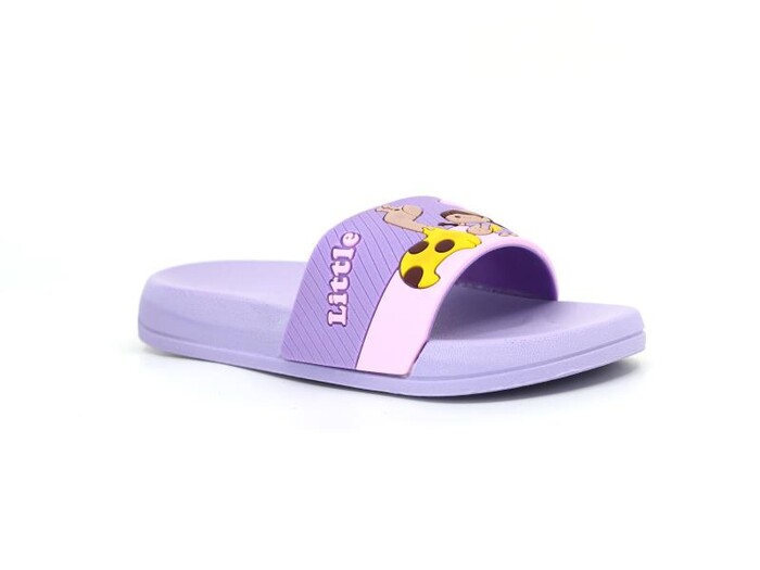 Gezer Patik 15565.00 Düz Yüz Figürlü Kız Günlük Terlik Mor - Gezer