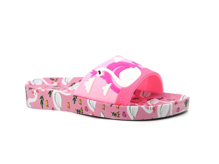 Gezer Filet 16260 Düz Yüz Figürlü Kız Lux Eva Terlik Pembe - Fuşya 