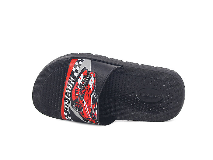 Gezer Patik 16410.00 Düz Yüz Figürlü Erkek Günlük Terlik Siyah - Gezer (1)