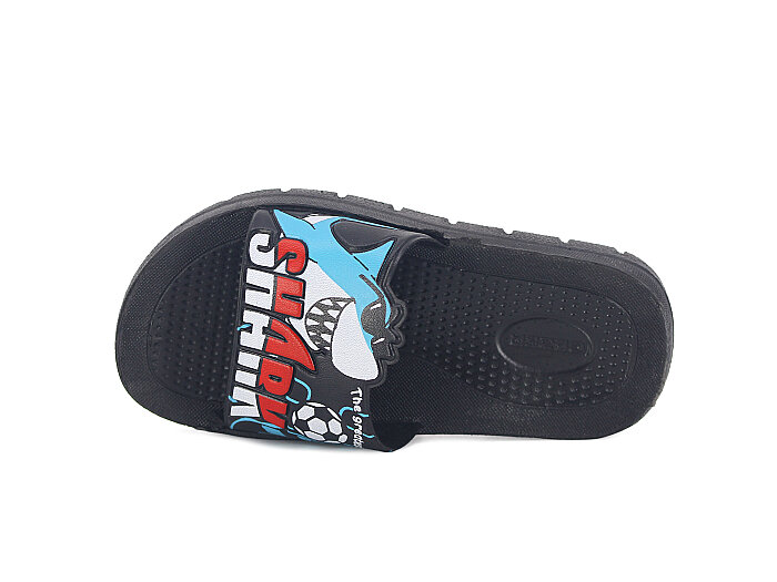 Gezer Patik 16802.00 Düz Yüz Figürlü Erkek Günlük Terlik Siyah - Gezer (1)