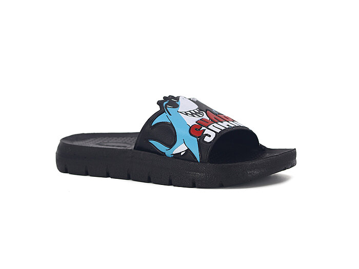 Gezer Patik 16802.00 Düz Yüz Figürlü Erkek Günlük Terlik Siyah - Gezer