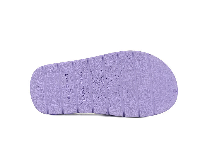 Gezer Patik 16816.00 Düz Yüz Figürlü Kız Günlük Terlik Lila - 3