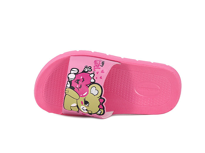 Gezer Patik 16818.00 Düz Yüz Figürlü Kız Günlük Terlik Pembe - Gezer (1)