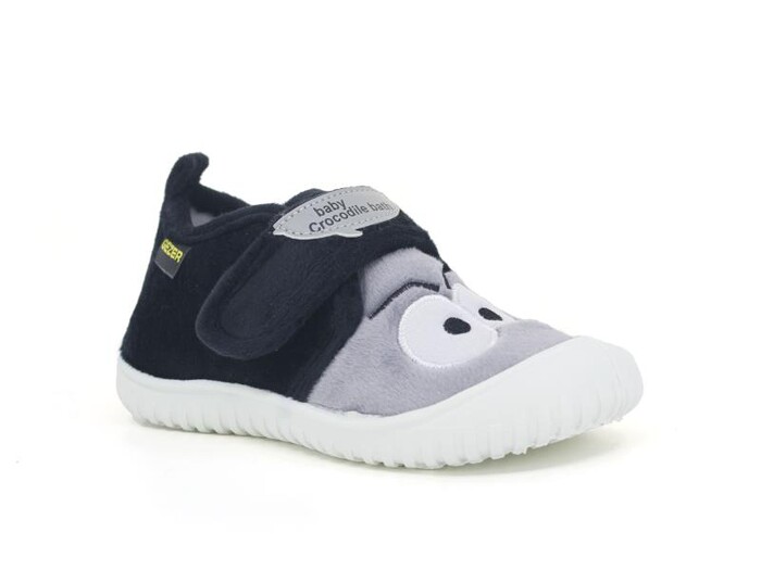 Gezer Patik 03102.01 PVC Cırtlı Figürlü Panduf Koyu Gri - Siyah - 1