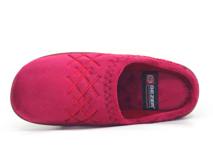 Gezer Zenne 02078.32 Nakışlı Gondol Ev Terliği Bordo - Gezer (1)