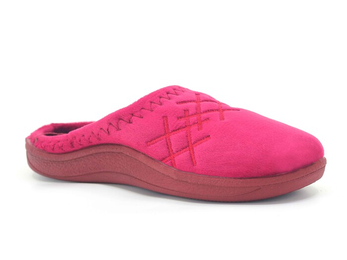 Gezer Zenne 02078.32 Nakışlı Gondol Ev Terliği Bordo - Gezer